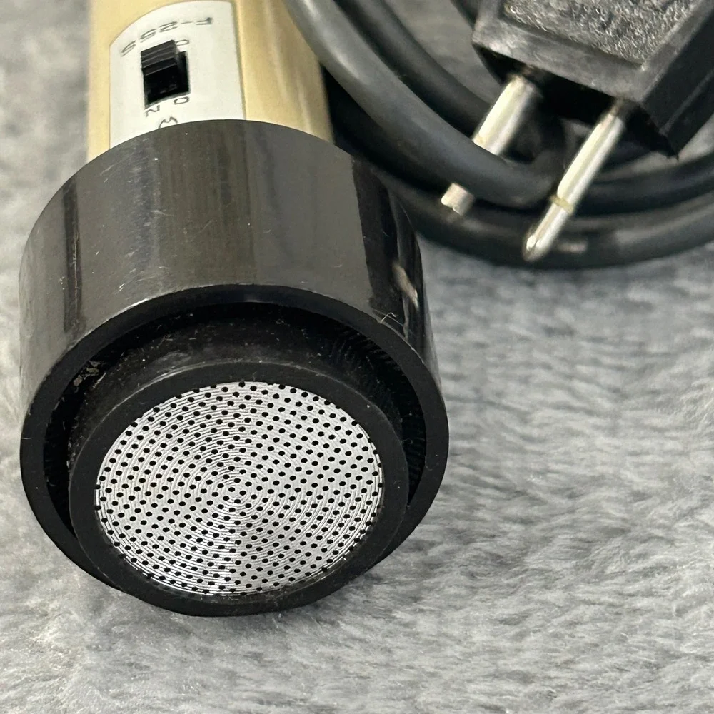 Sony F-25 and F-25S Vintage Cardioid Dynamic Microphones Set Japan Low Imp